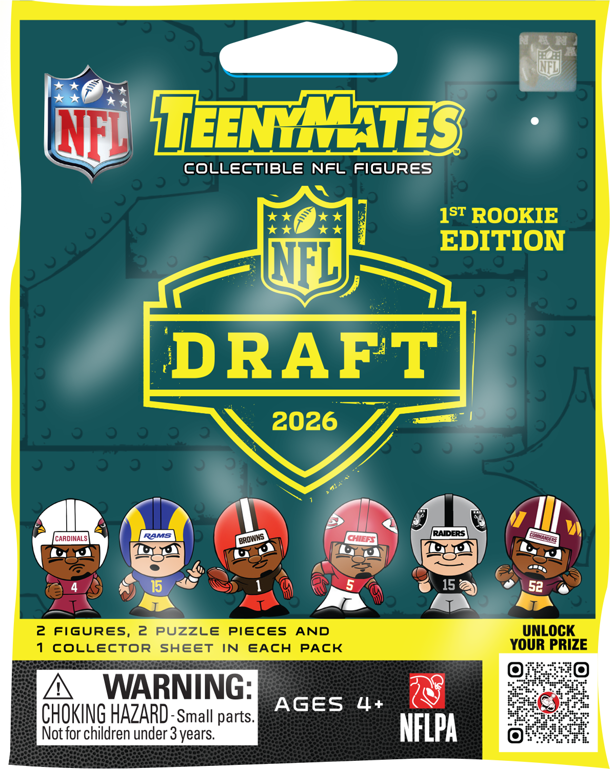 TeenyMates NFL Rookies 2027 Foil Bag