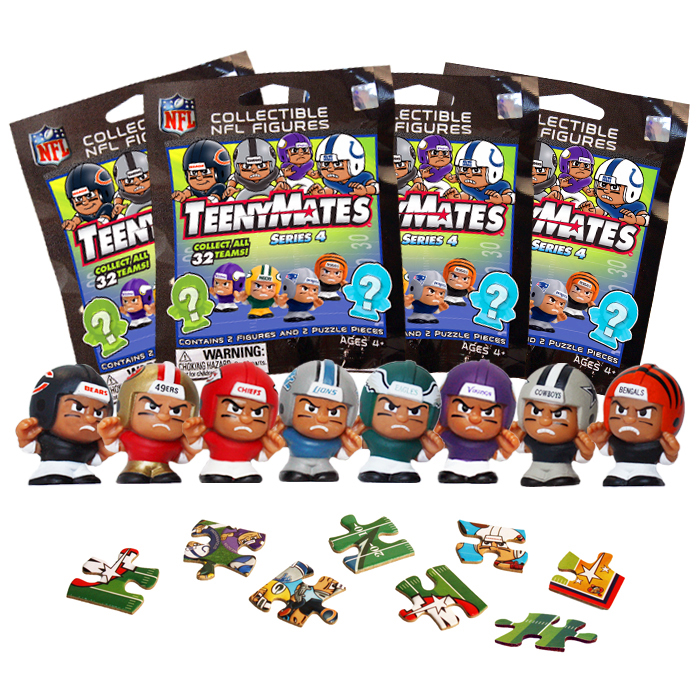 TeenyMates NFL Series 4 4-Pack Bundle
