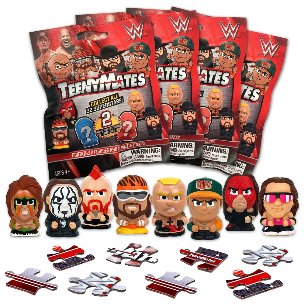 4 Blind Packs, TeenyMates WWE Series 1