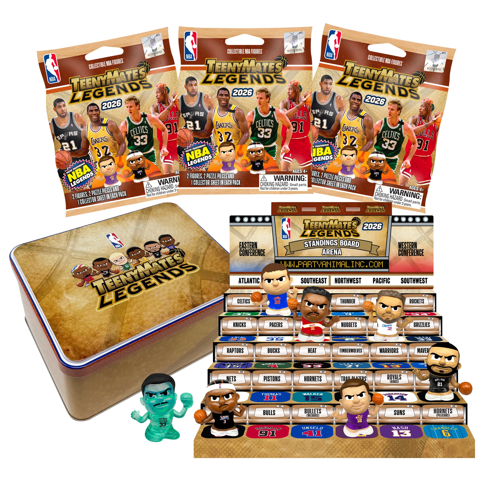 TeenyMates NBA Legends Collector Tin Series 2026