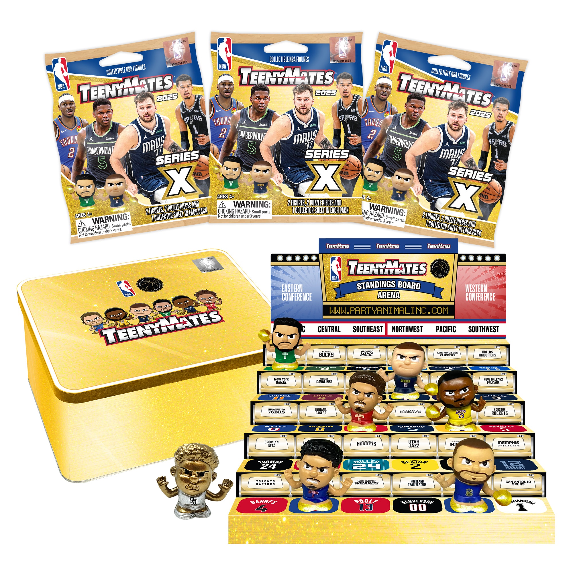 TeenyMates NBA Collector Tin Series 2025