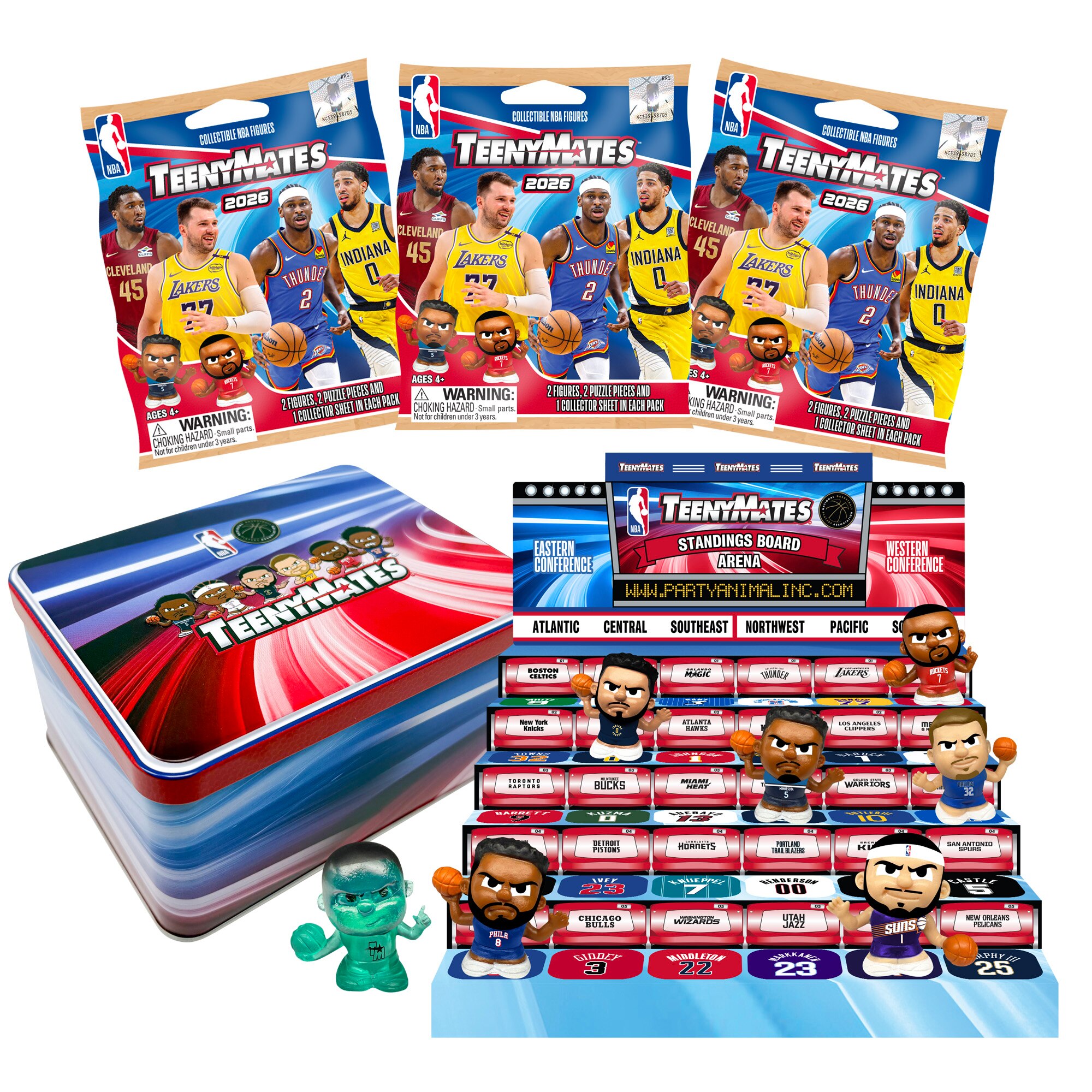 TeenyMates NBA Collector Tin Series 2026