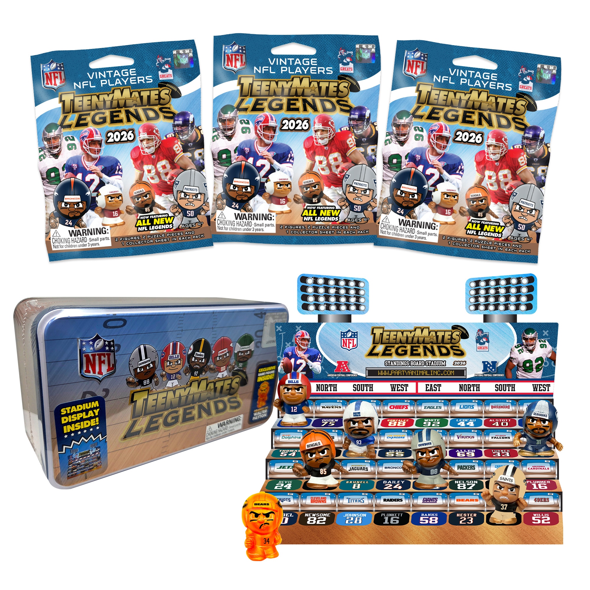 TeenyMates NFL Legends Collector Tin Series 2026