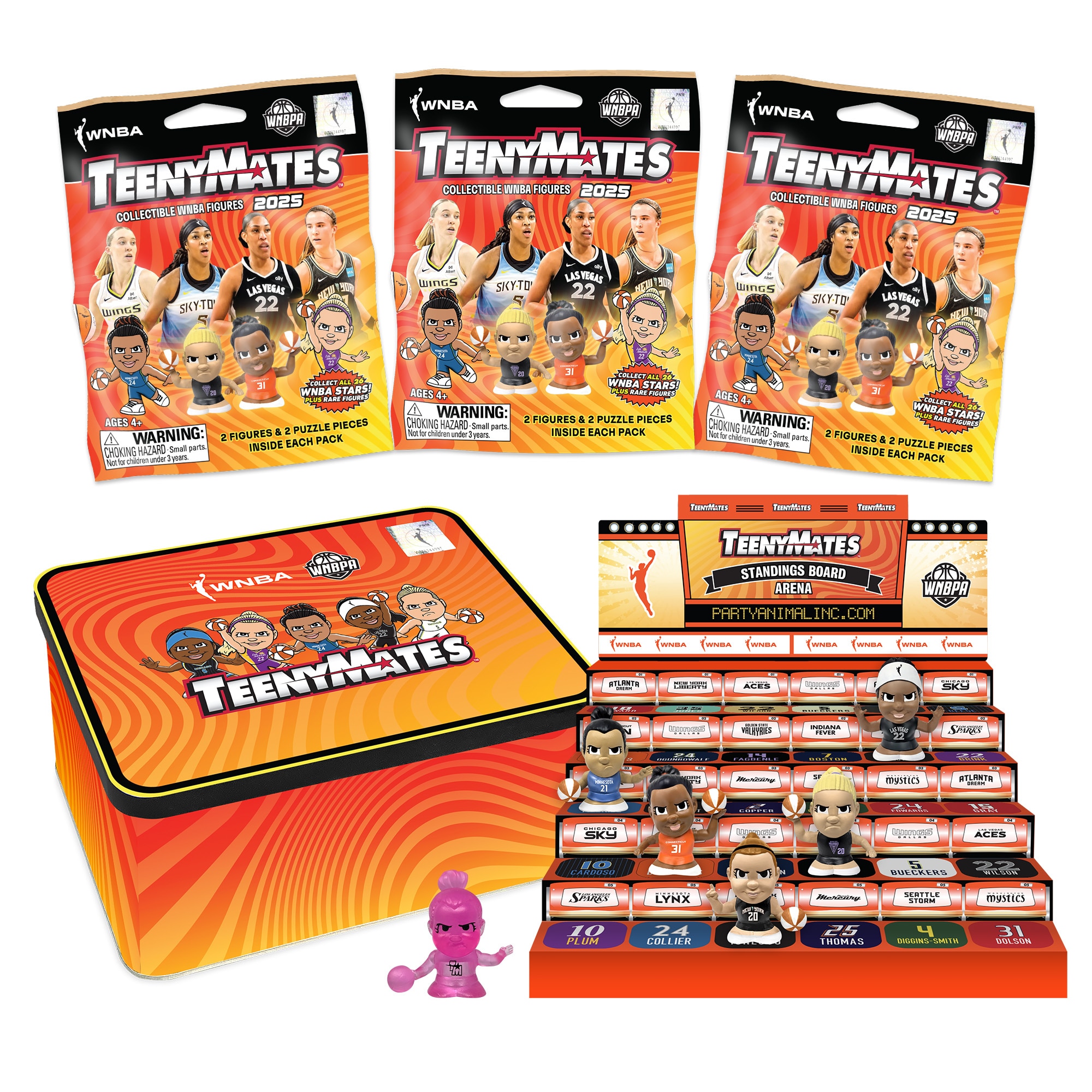 TeenyMates WNBA Collector Tin Series 2025