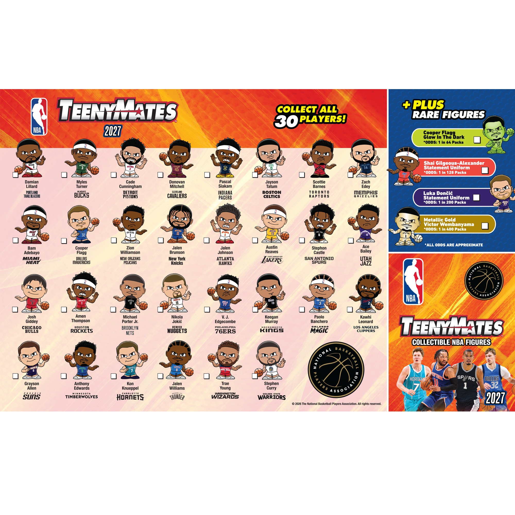 TeenyMates NBA 2027 Players 32-Pack Display | Party Animal