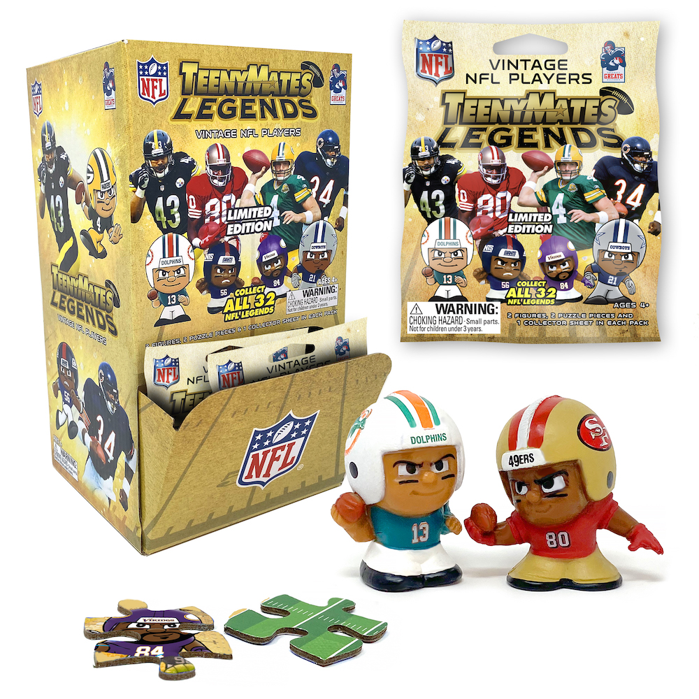 TeenyMates Legends NFL Gravity Feed Display