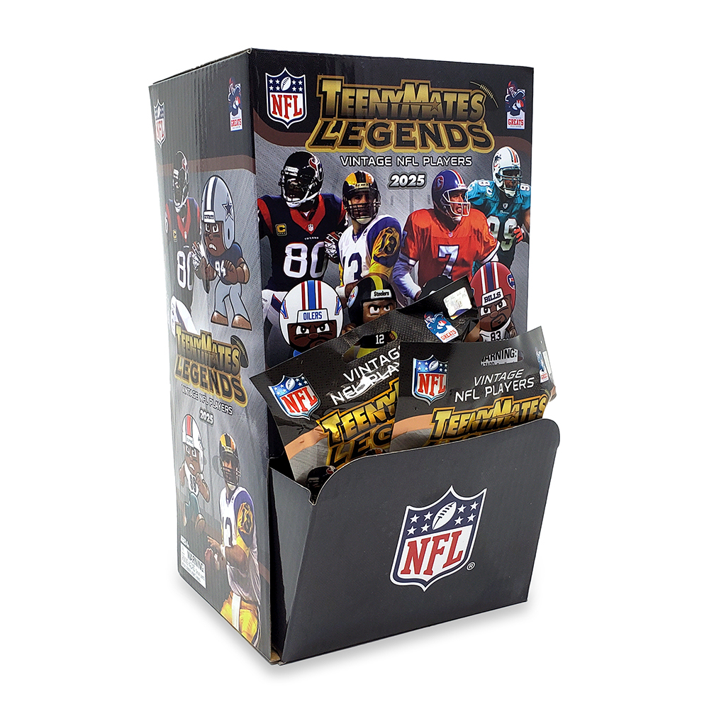 NFL TeenyMates Legends Gravity Feed 2025 32-Pack Display | Party