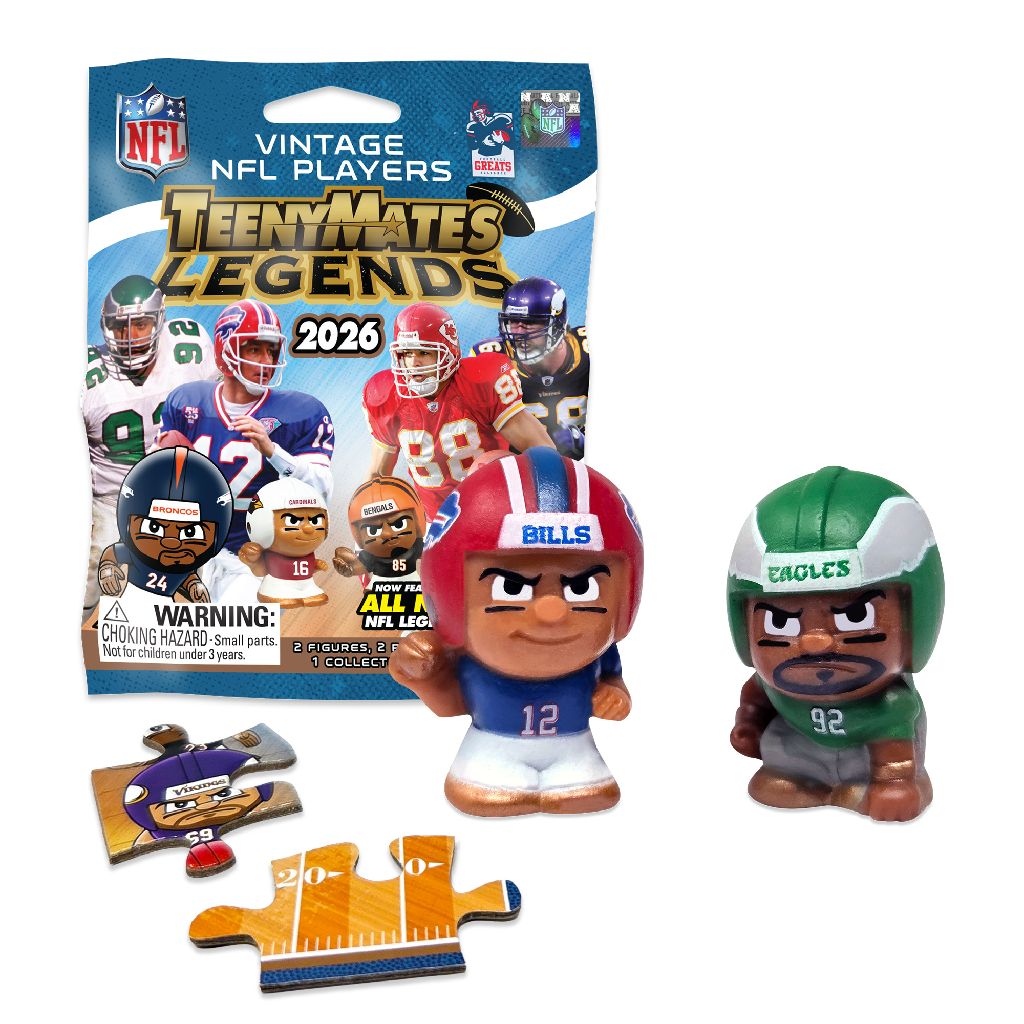 NFL TeenyMates Legends Gravity Feed 2027 32-Pack Display