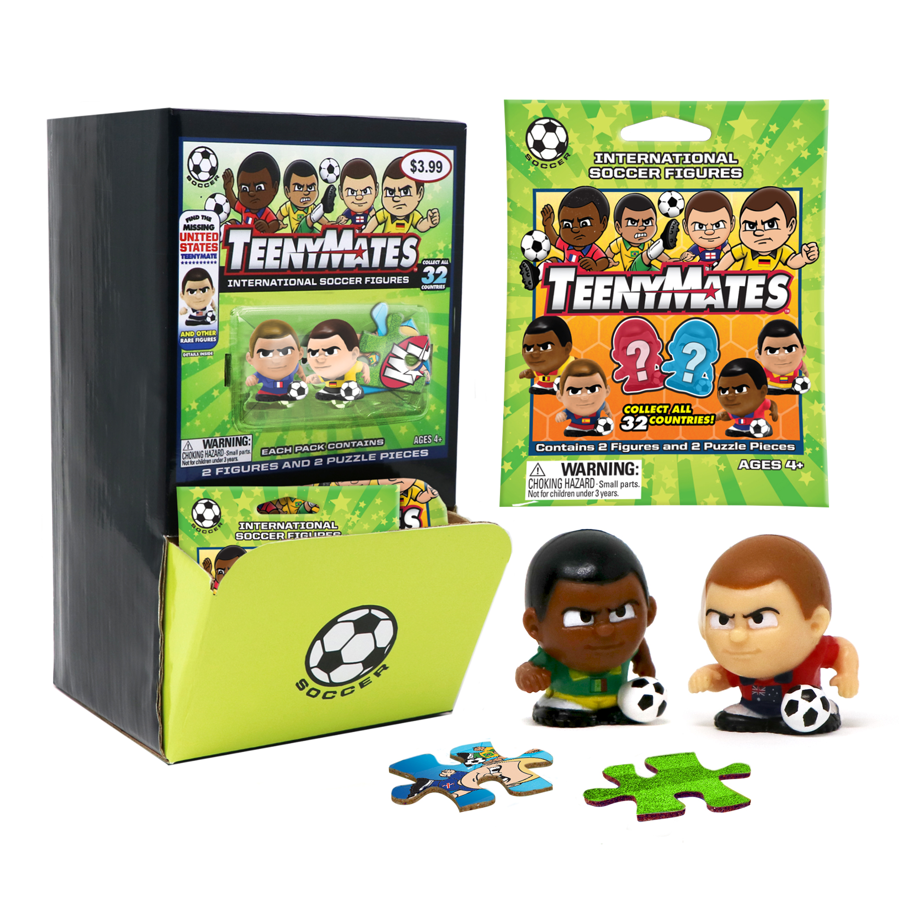 TeenyMates International Soccer Gravity Display