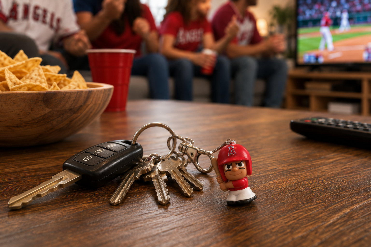 Los Angeles Angels TeenyMates Tagalongs Keychain