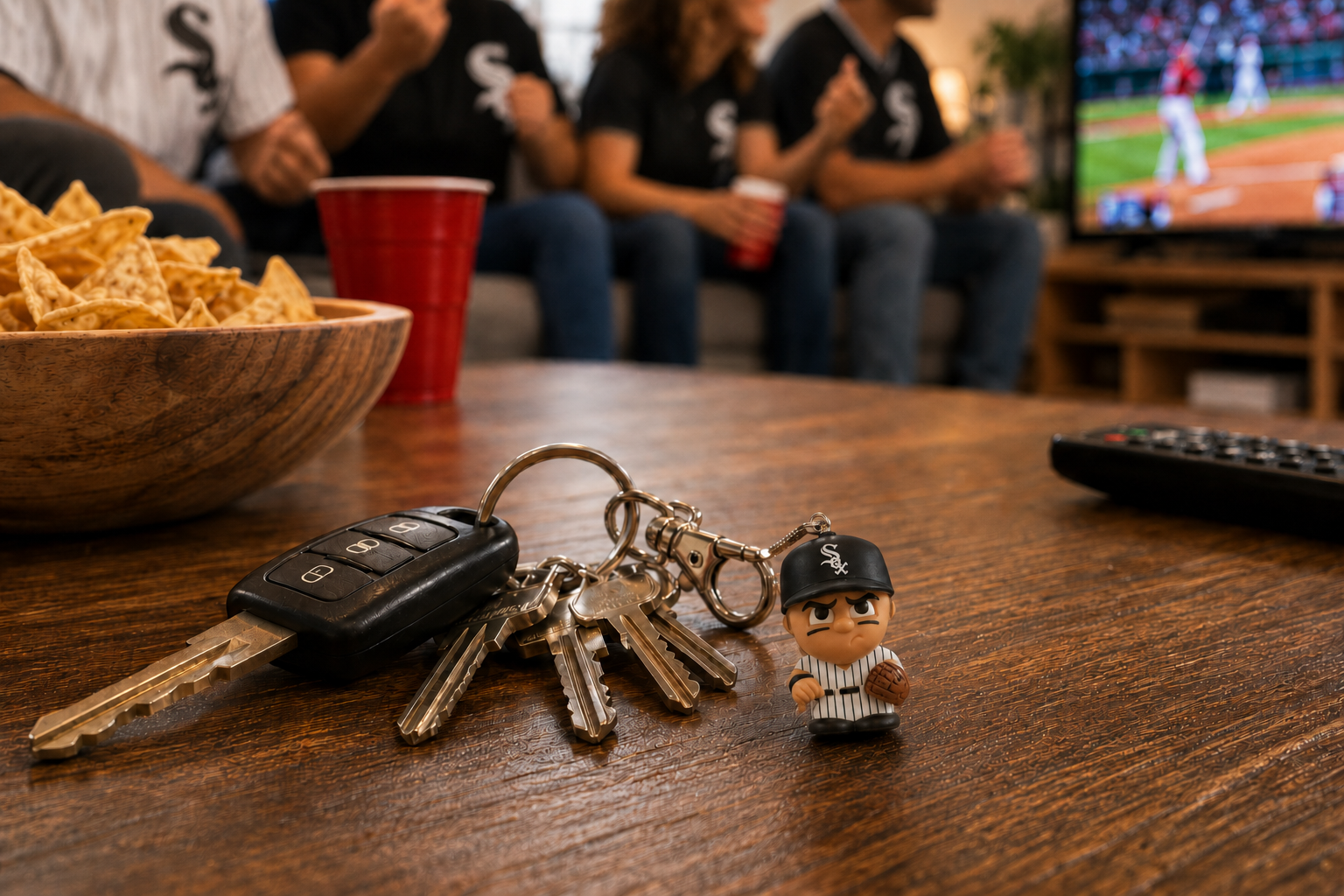 Chicago White Sox TeenyMates Tagalongs Keychain | Party Animal