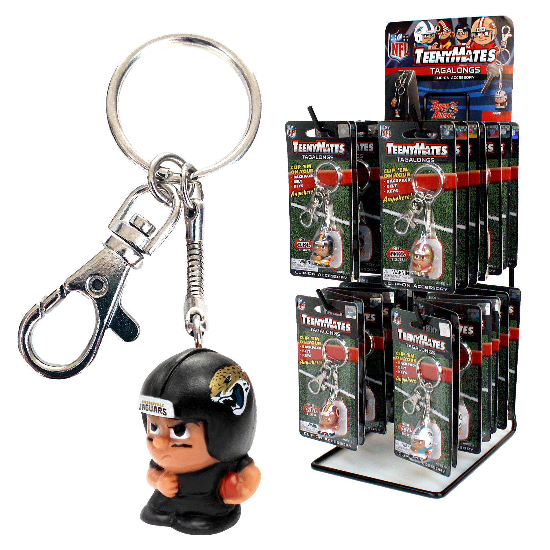 Jacksonville Jaguars TeenyMates Tagalongs Keychain | Party Animal