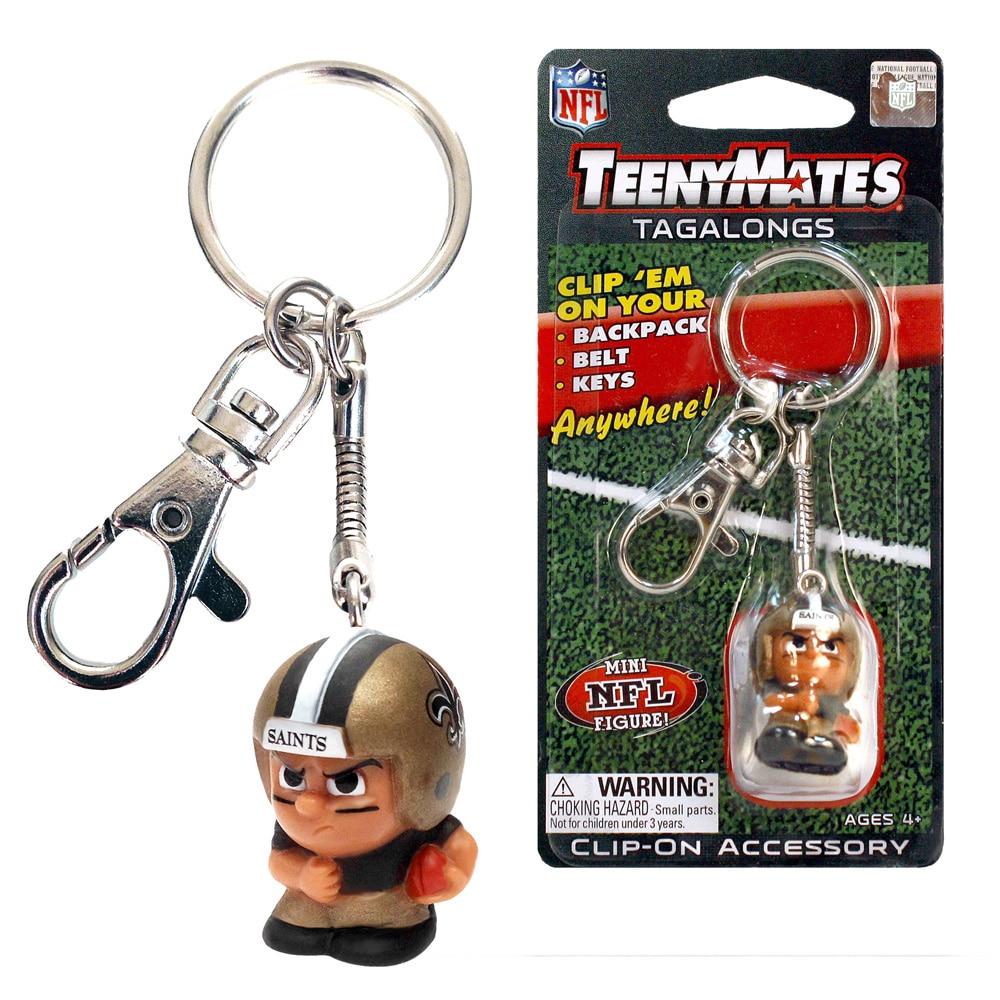 New Orleans Saints TeenyMates Tagalongs Keychain