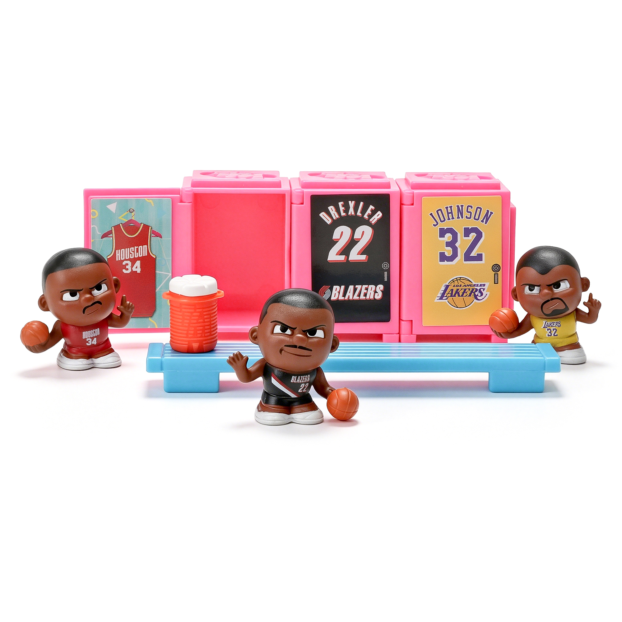 TeenyMates NBA Legends 90s Locker Room Set