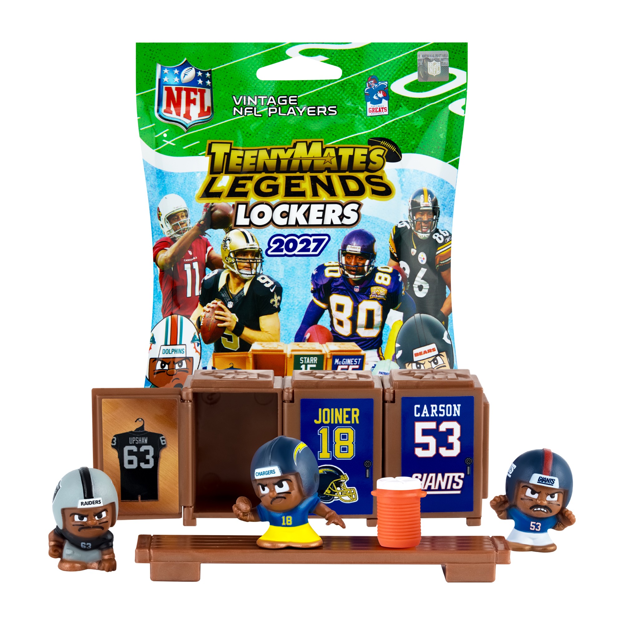 NFL TeenyMates Legends Locker Room Set 2027 | NFL Legends | Party