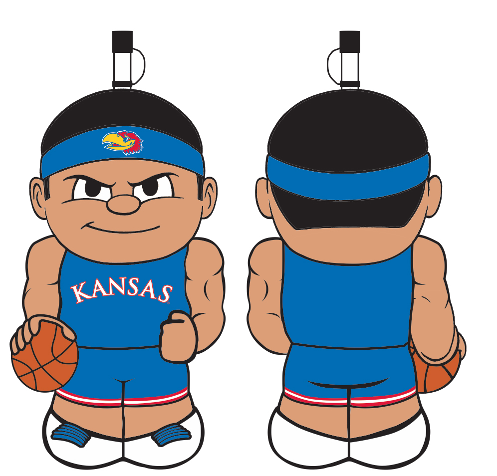Kansas Jayhawks B-Ball Big Sip Water Bottle