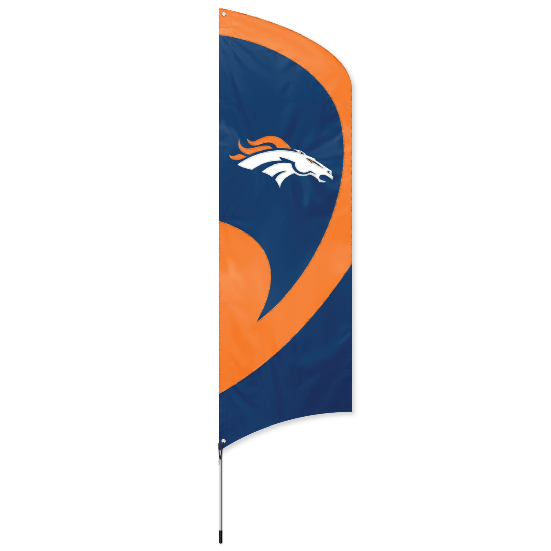 Denver Broncos Tall Team Flag Kit