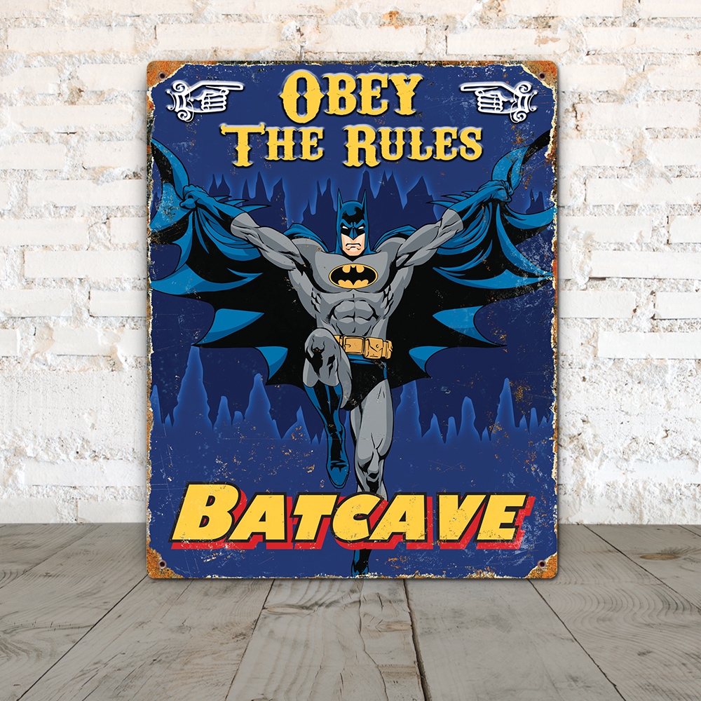 Batman Embossed Metal Sign